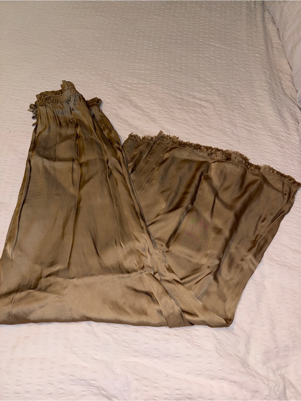 Scandal Italy Lola Satin Wide-Leg Pants